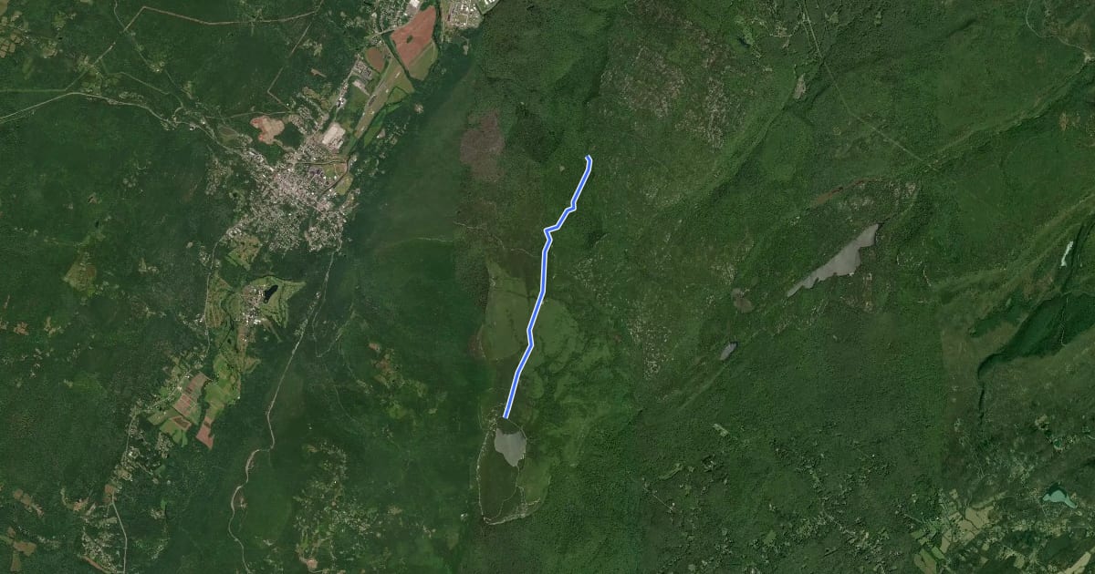 Маршрут High Point Carriageway на спутниковом снимке
