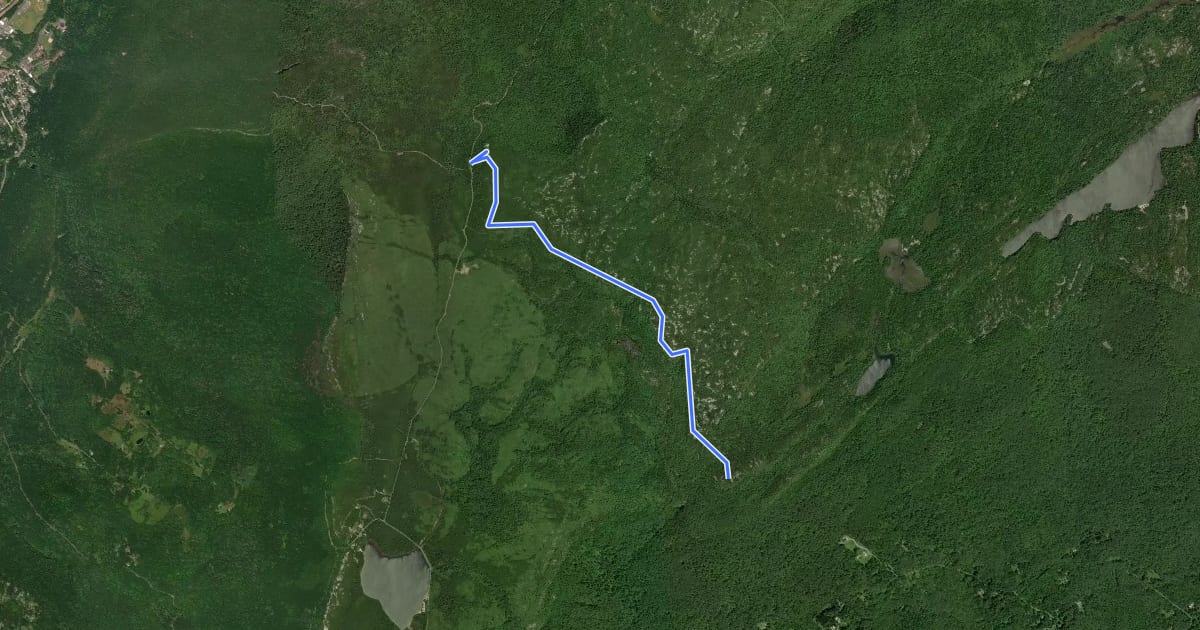 Маршрут High Point Trail на спутниковом снимке