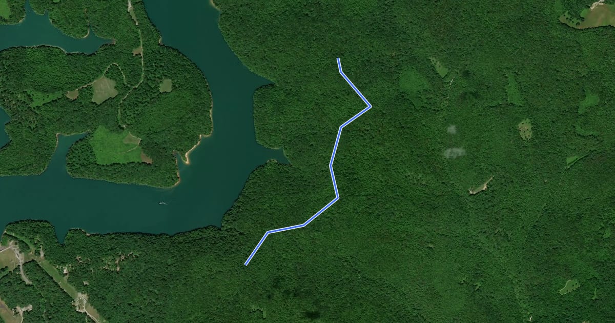Маршрут High Point Trail на спутниковом снимке