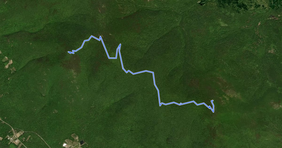 Маршрут High Ridge Trail на спутниковом снимке