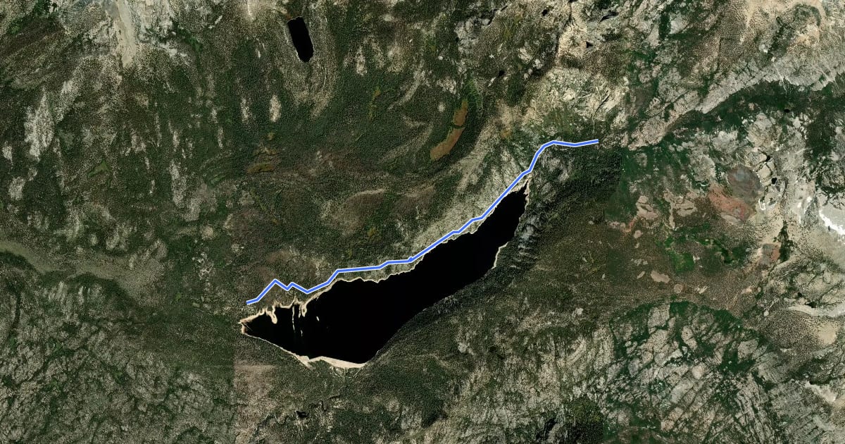 Маршрут High Sierra Pack Station Trail на спутниковом снимке