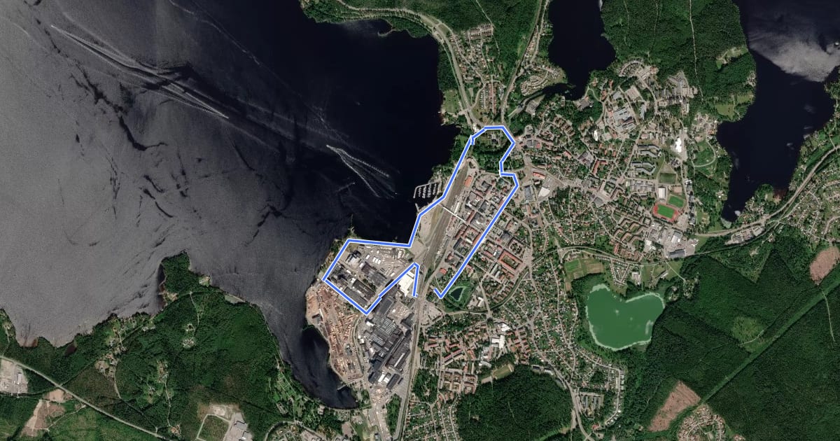 Маршрут High Voltage Valley Walk на спутниковом снимке