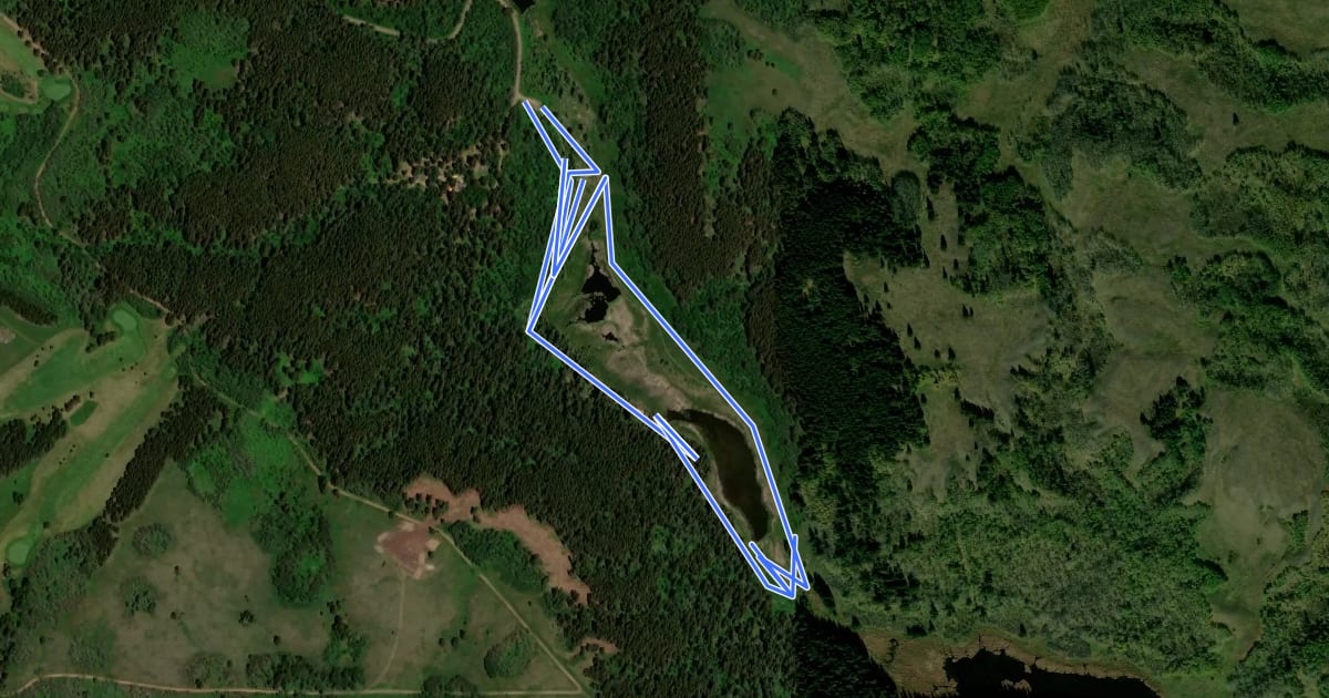 Маршрут Highland Rotary Trail на спутниковом снимке