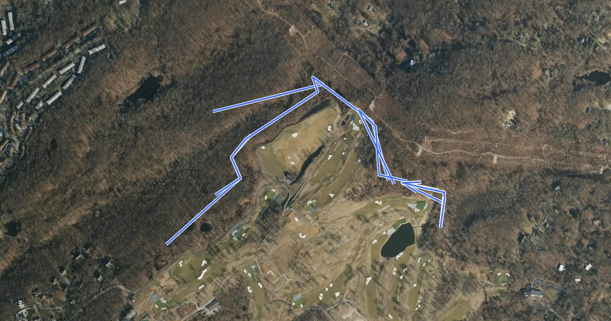 Маршрут Highland Trail на спутниковом снимке