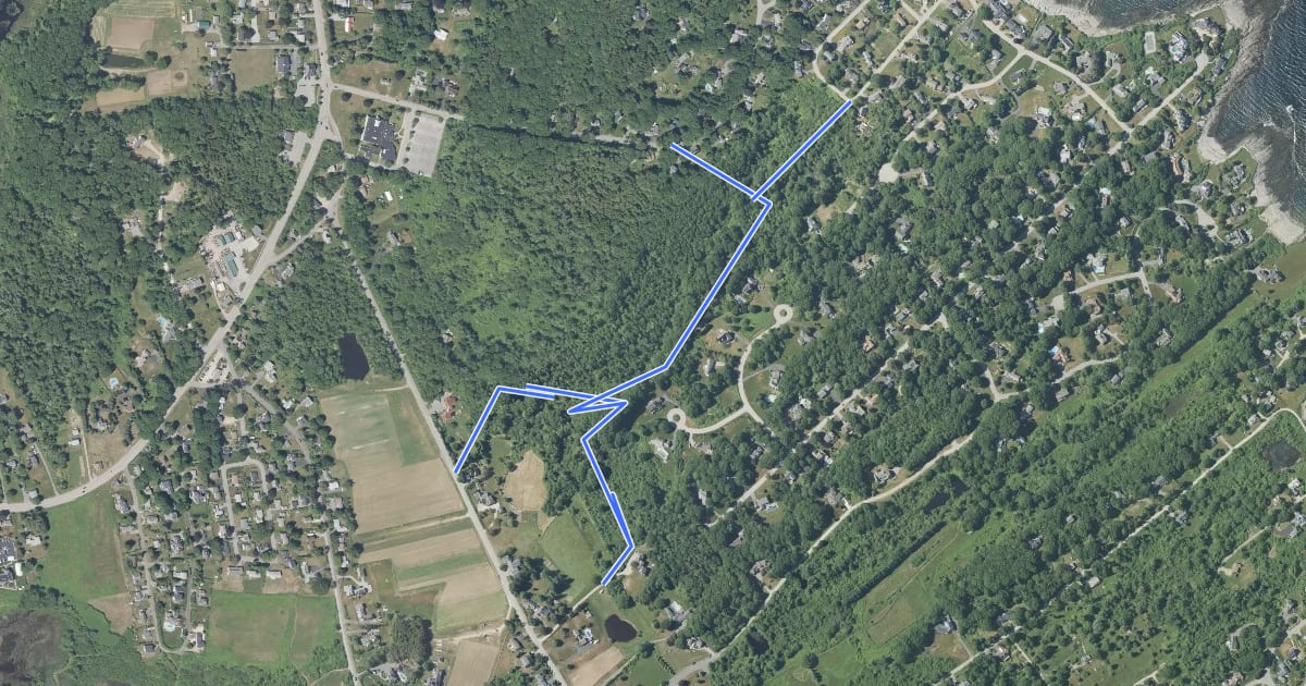 Маршрут Highland Trail на спутниковом снимке