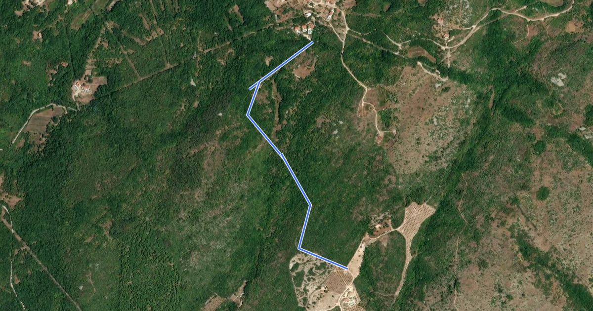 Маршрут HIGHLANDER trail на спутниковом снимке