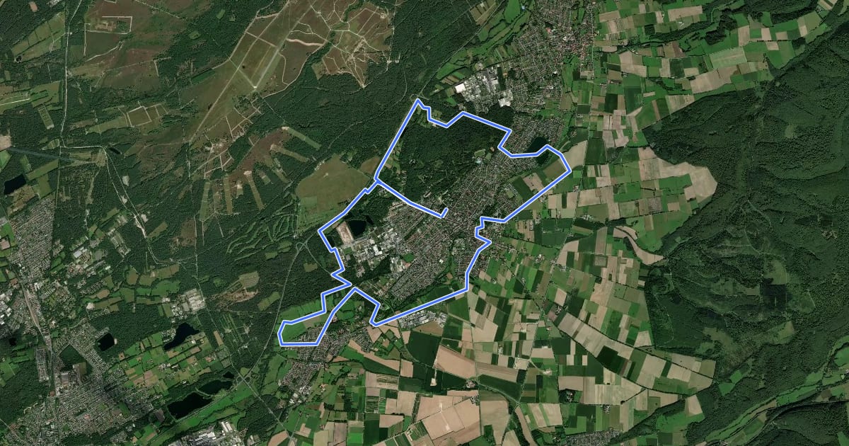 Маршрут Highlight-Route на спутниковом снимке