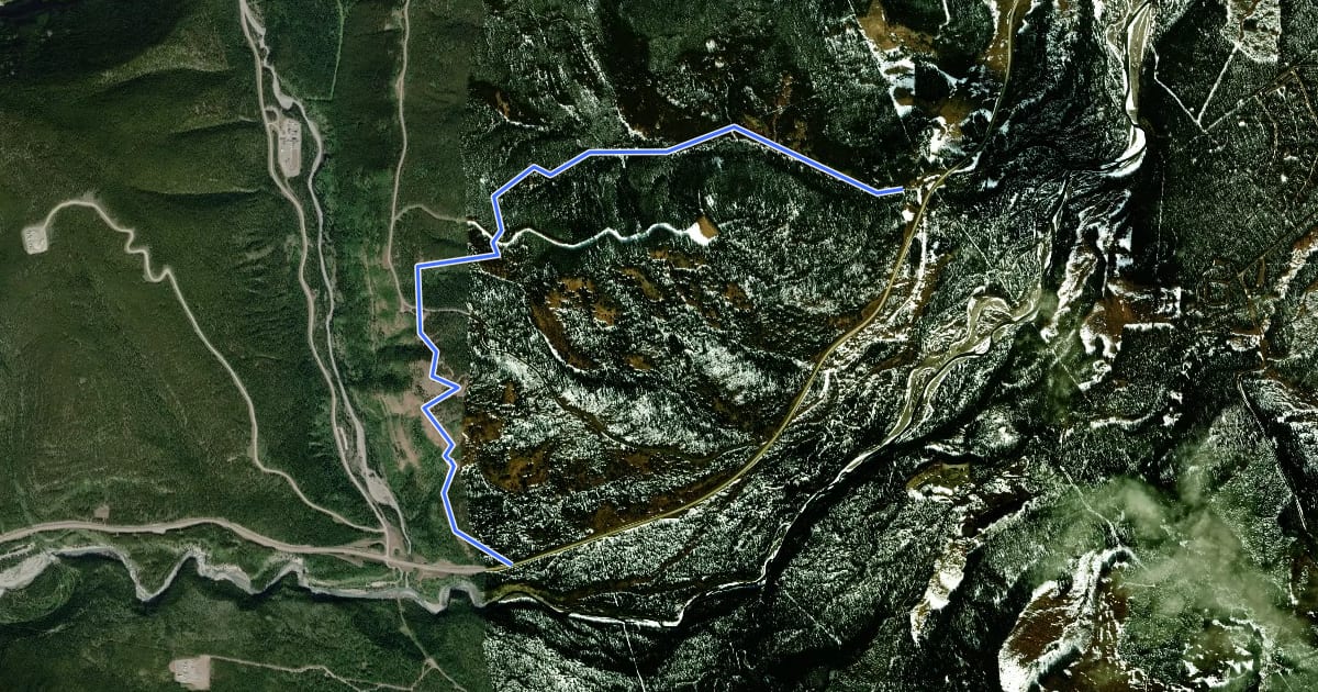 Маршрут Hike: Sulphur Springs Trail на спутниковом снимке