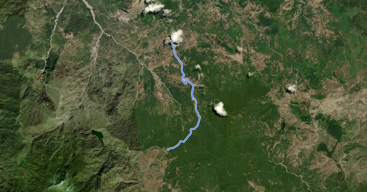 Маршрут Hiking Case Mangalaviti на спутниковом снимке