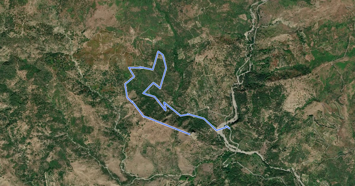 Маршрут Hiking Rocca Badia на спутниковом снимке