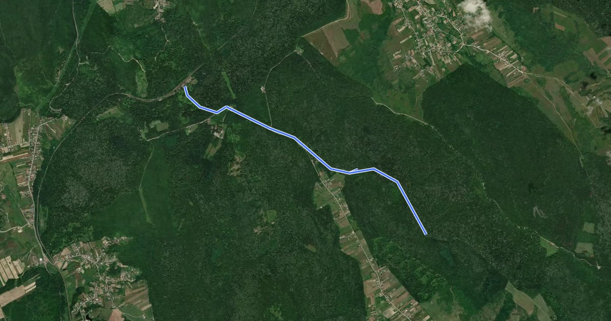 Маршрут Hiking Route Track 7 (Barnova-Dobrovat) на спутниковом снимке