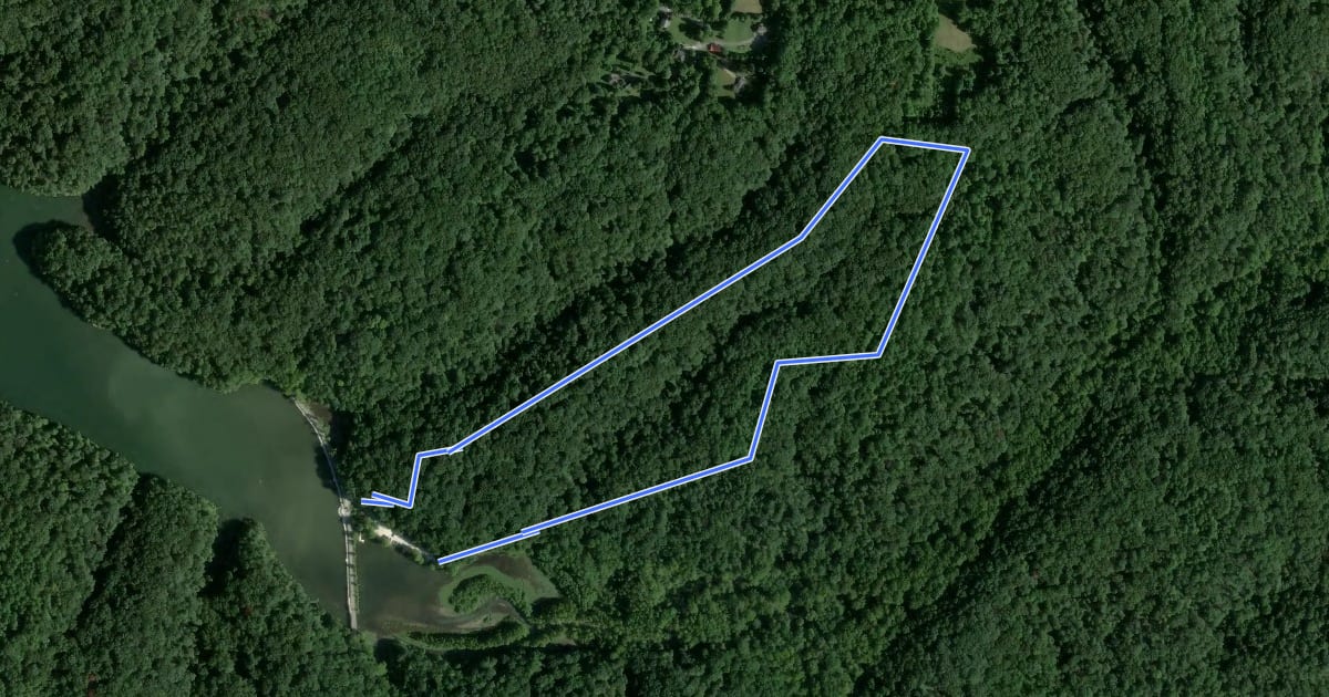 Маршрут Hiking Trail на спутниковом снимке