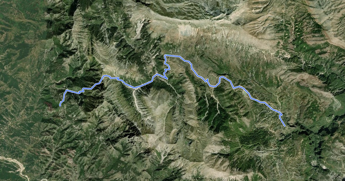 Маршрут Hiking trail Nivica-Bolena на спутниковом снимке