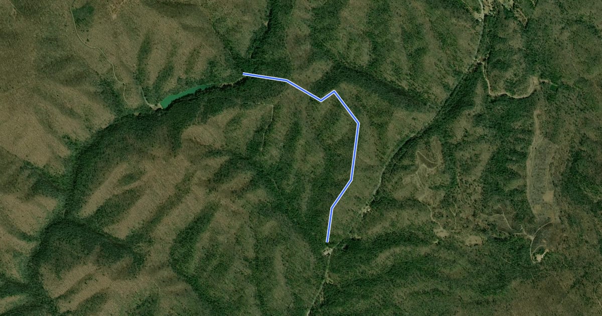 Маршрут Hill Top Trail на спутниковом снимке
