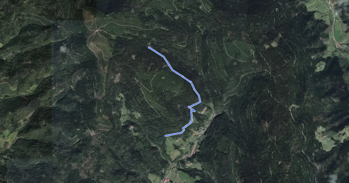 Маршрут Hilseckhütte - Wanderheim Sonnenhaus на спутниковом снимке