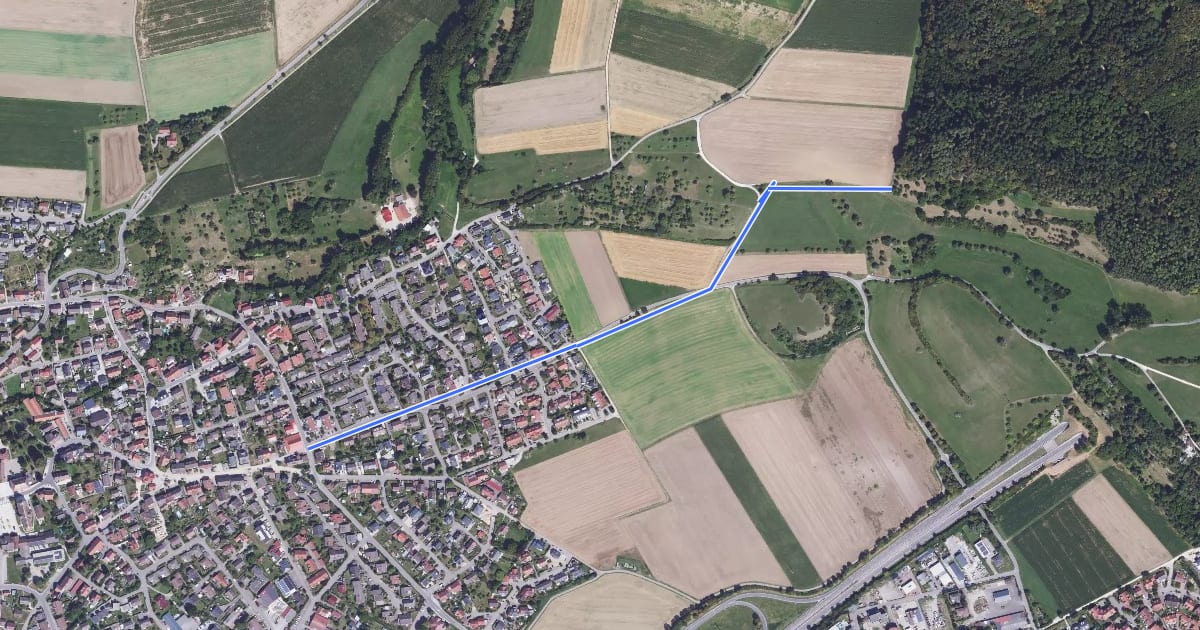 Маршрут Hilzingen Hohentwielstraße - Gönnersbohl на спутниковом снимке