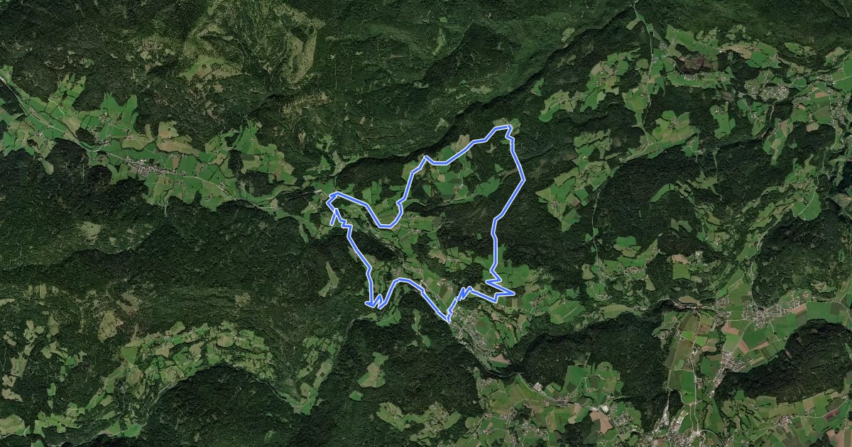 Маршрут Himmelberger 3-Berge-Runde на спутниковом снимке