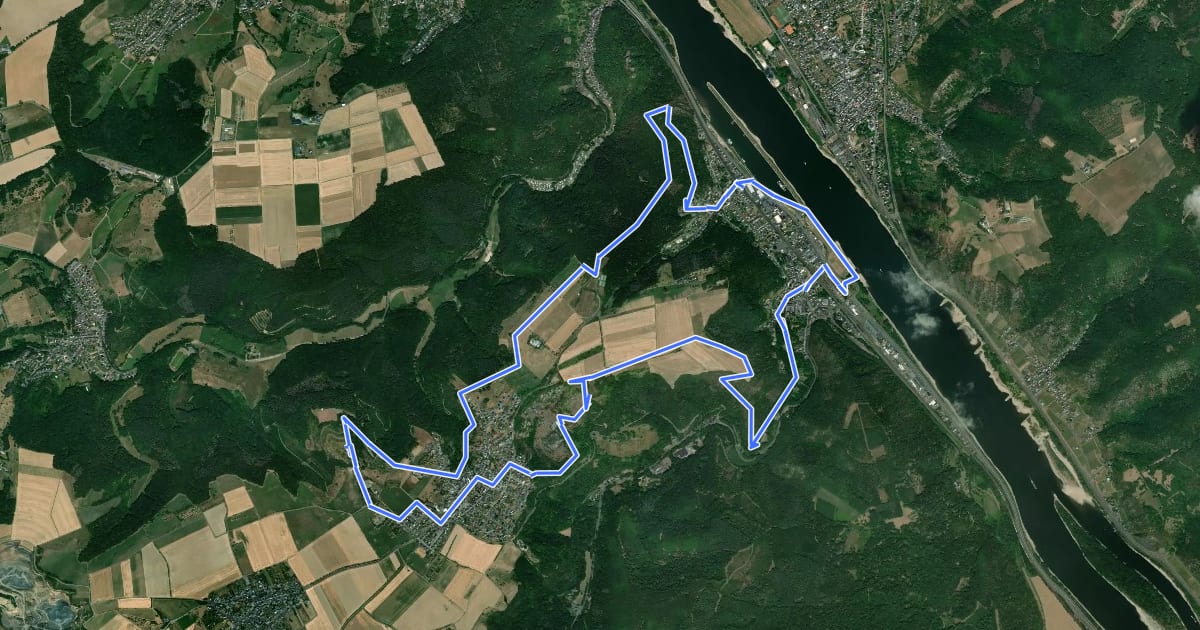 Маршрут Himmelsleiterweg на спутниковом снимке