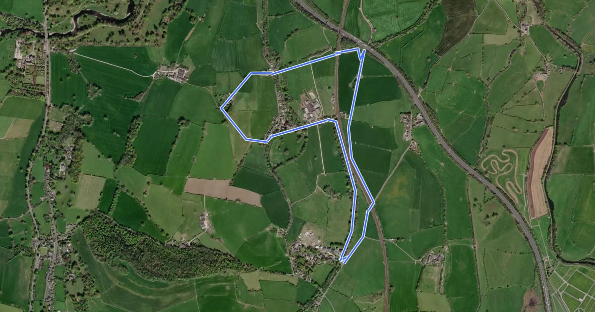 Маршрут Hincaster Trail на спутниковом снимке