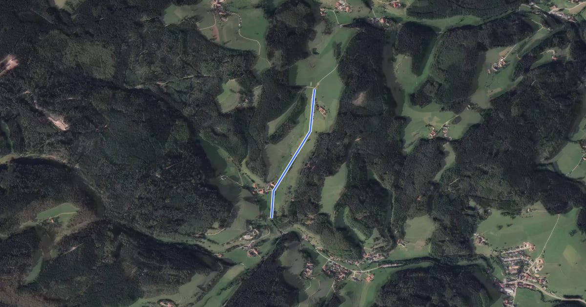 Маршрут Hintertal Rotzelweg - Bauset-Höhe на спутниковом снимке