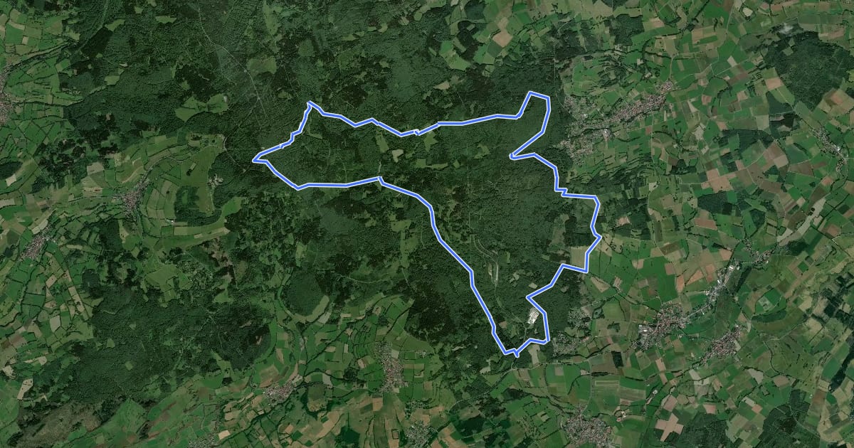Маршрут Hirsch-Trail на спутниковом снимке