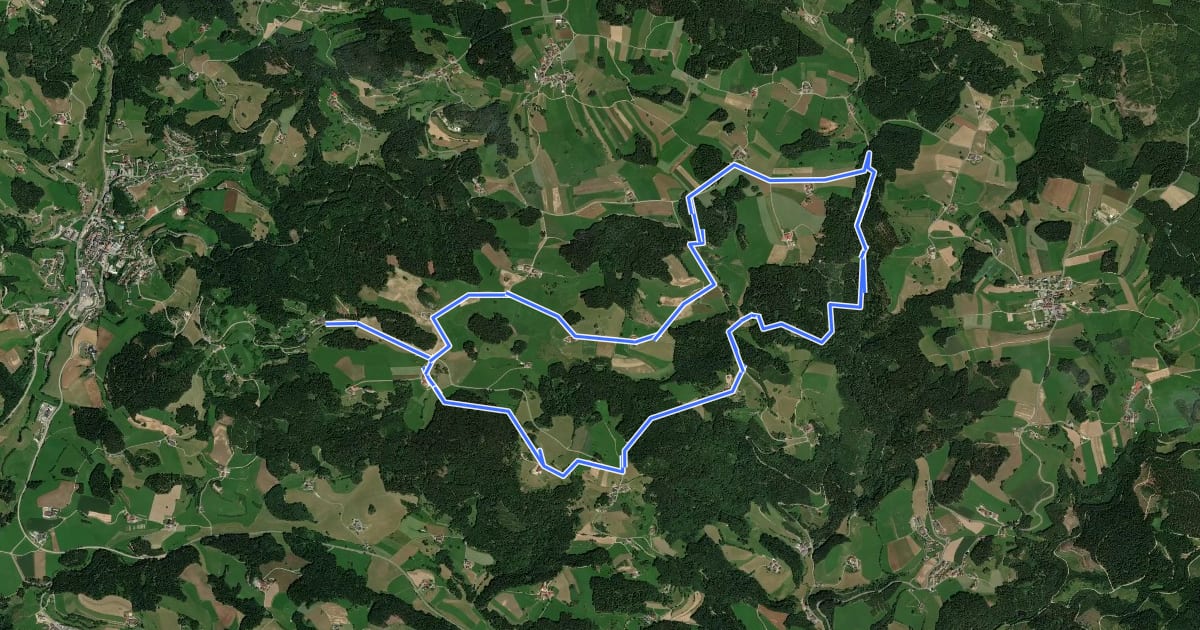 Маршрут Hirschalmrundweg-Klammleitn Nr. 29 на спутниковом снимке
