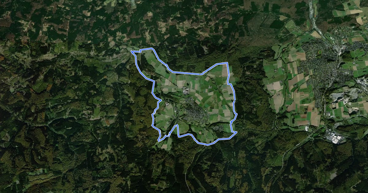 Маршрут Hirschberg A10 на спутниковом снимке