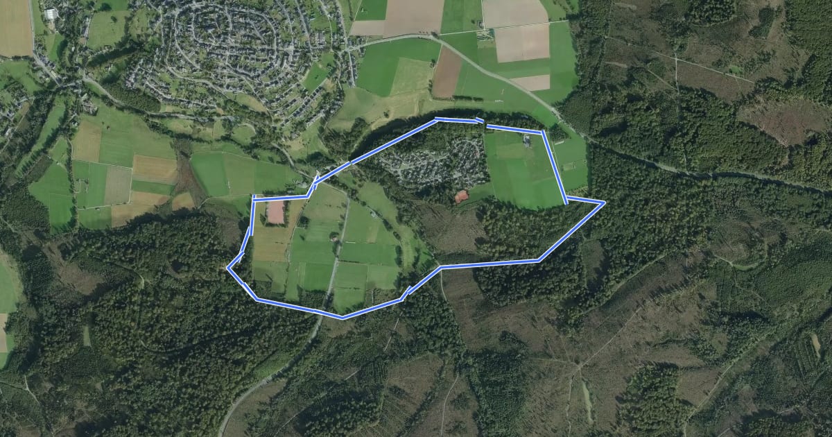 Маршрут Hirschberg A2 на спутниковом снимке