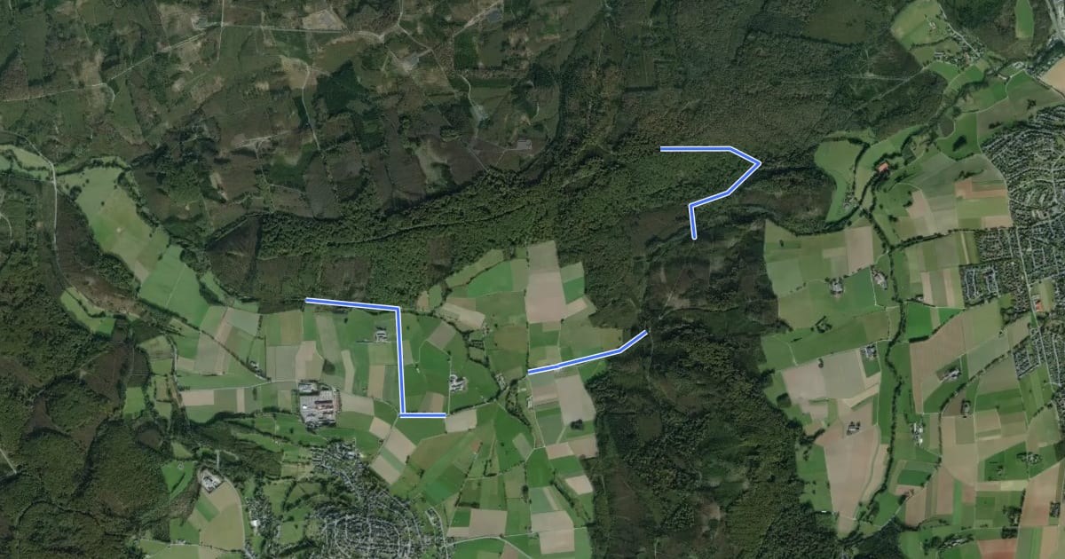 Маршрут Hirschberg A4 на спутниковом снимке