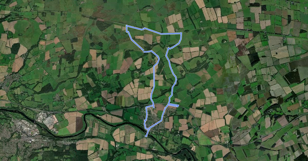 Маршрут Historic Fortifications Trail на спутниковом снимке