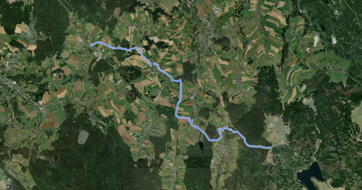 Маршрут Historische Salzstraße на спутниковом снимке