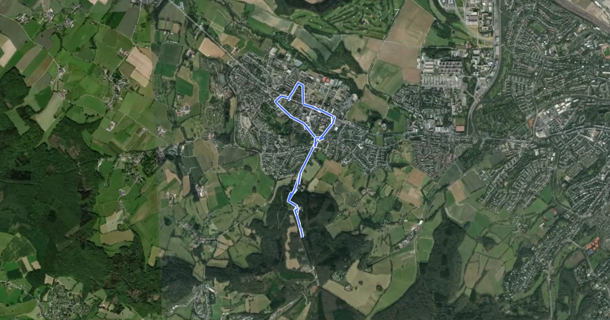 Маршрут Historische stadswandeling Vaals на спутниковом снимке