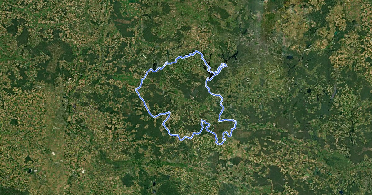 Маршрут Historische Stadtkerne Route 4 на спутниковом снимке