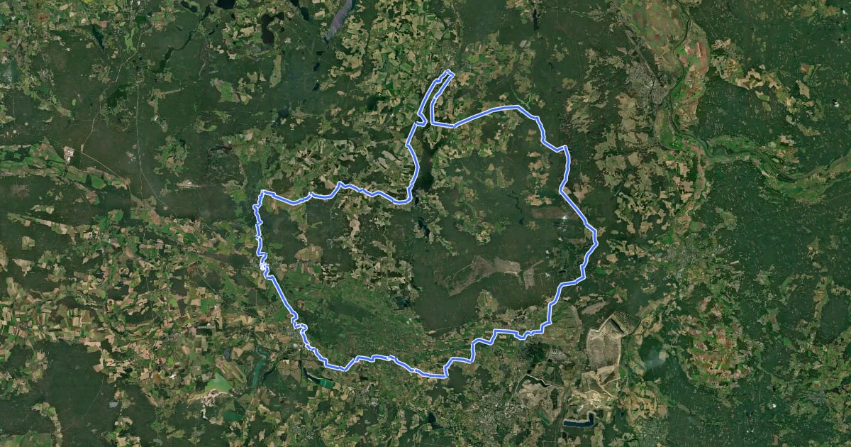 Маршрут Historische Stadtkerne Route 6 Ost на спутниковом снимке