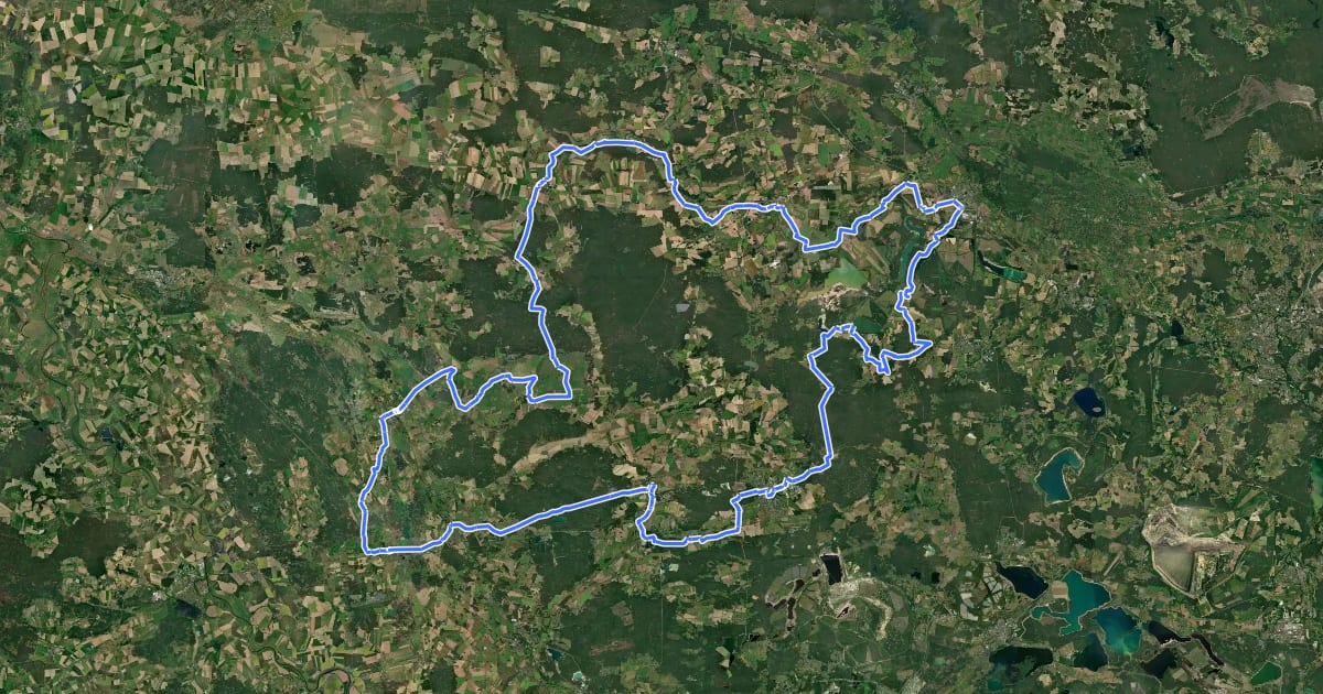 Маршрут Historische Stadtkerne Route 6 West на спутниковом снимке