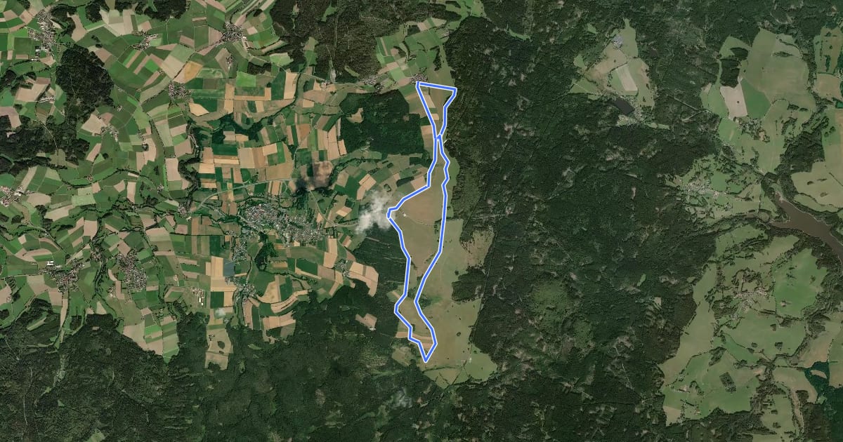Маршрут Historischer Böttgerweg на спутниковом снимке