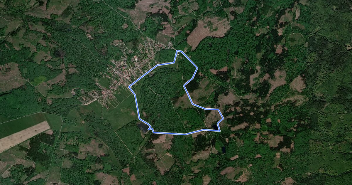 Маршрут Historischer Grenzweg R4 на спутниковом снимке