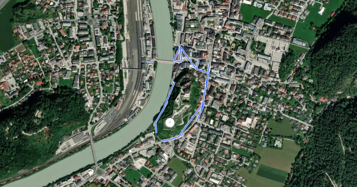 Маршрут Historischer Rundweg на спутниковом снимке