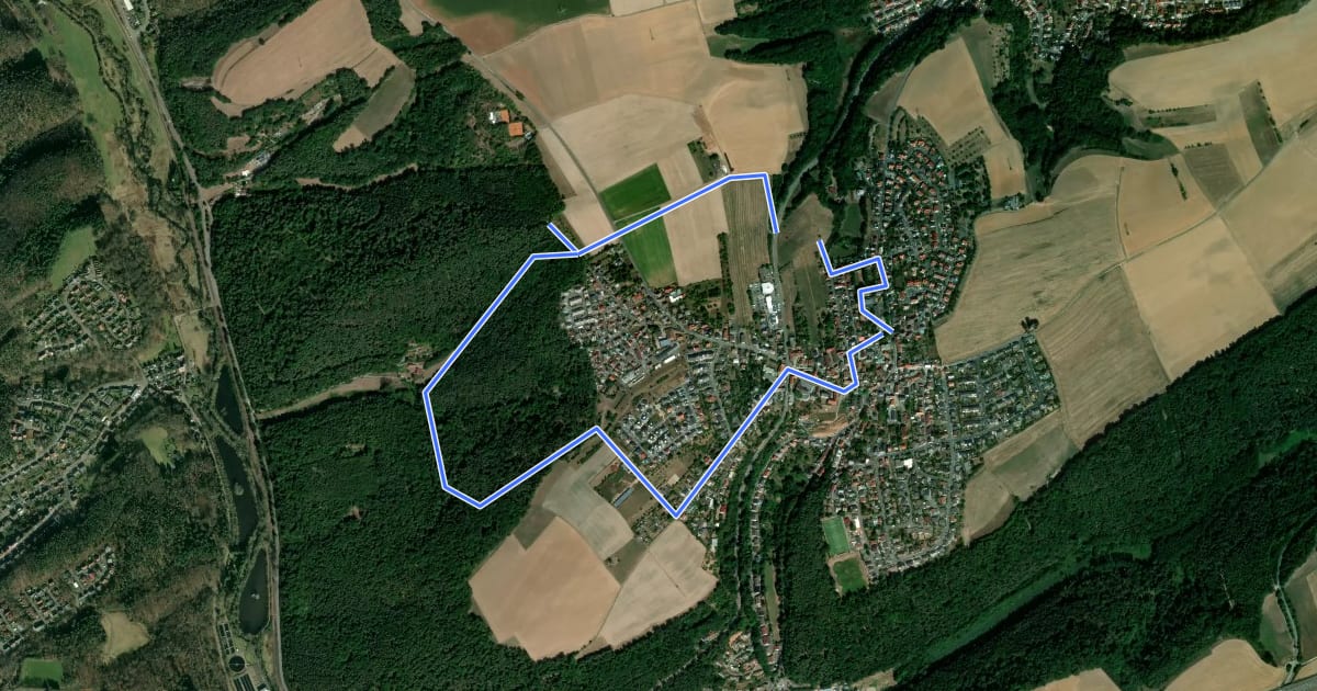 Маршрут Historischer Rundweg Morlautern 2 на спутниковом снимке
