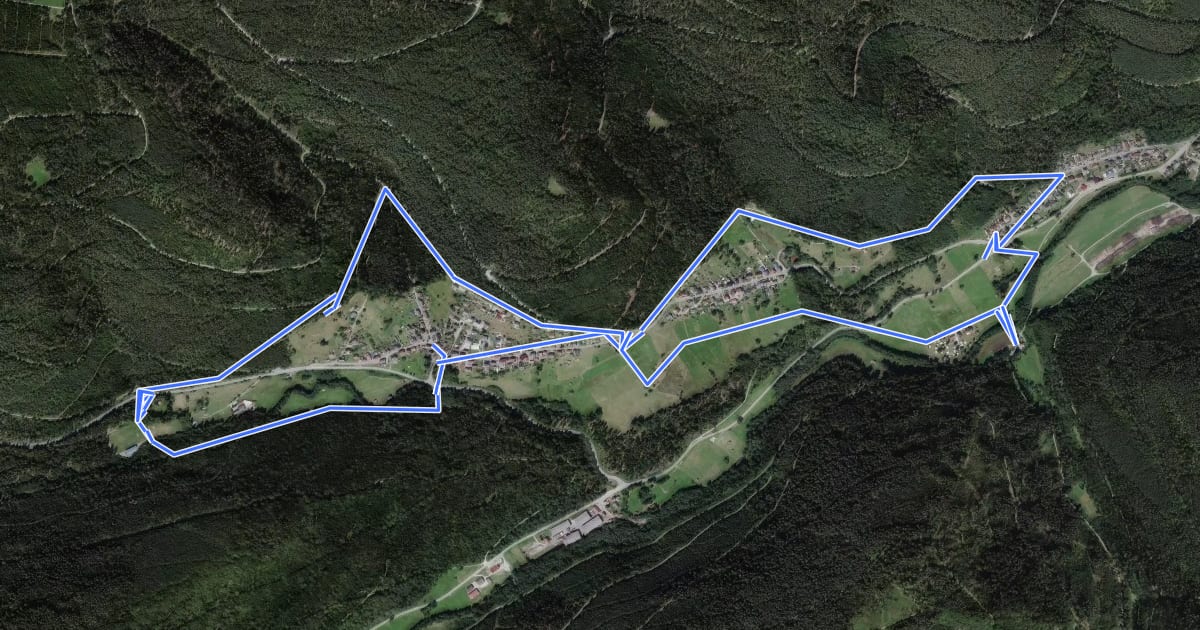 Маршрут Historischer Rundweg Sprollenhaus на спутниковом снимке