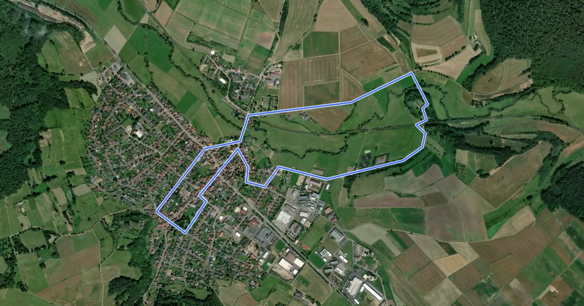 Маршрут Historischer Rundweg Wartenberg на спутниковом снимке
