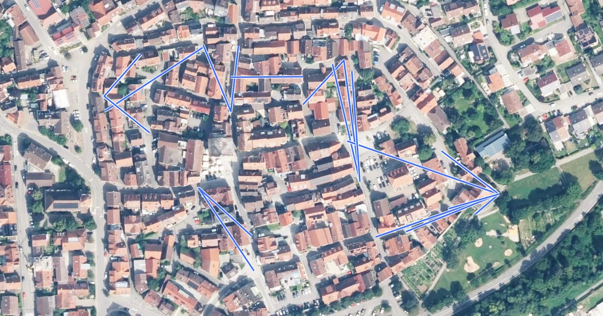 Маршрут Historischer Stadtrundgang на спутниковом снимке