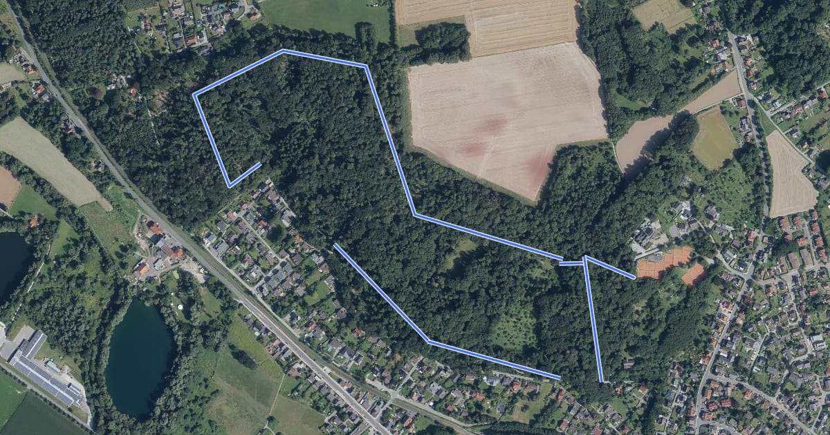 Маршрут Historischer Wanderweg на спутниковом снимке