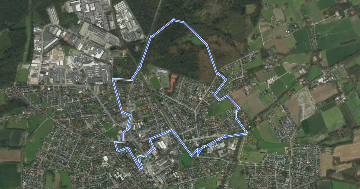 Маршрут Historischer Wanderweg на спутниковом снимке