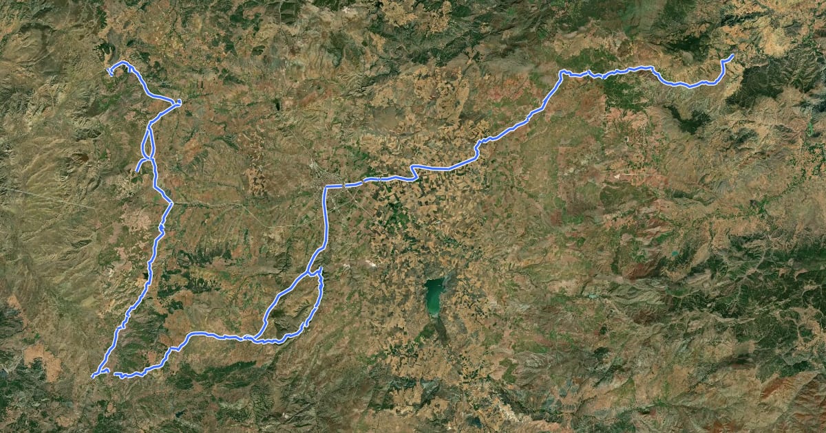 Маршрут Hitit Yolu на спутниковом снимке