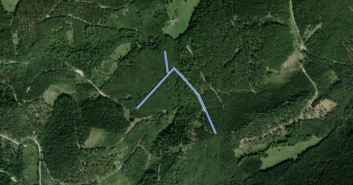 Маршрут Öhler Schutzhaus Abzweigung nach Blättertal на спутниковом снимке