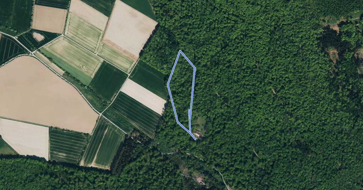 Маршрут HM6 Rundweg Lehrpfad Heisenküche на спутниковом снимке