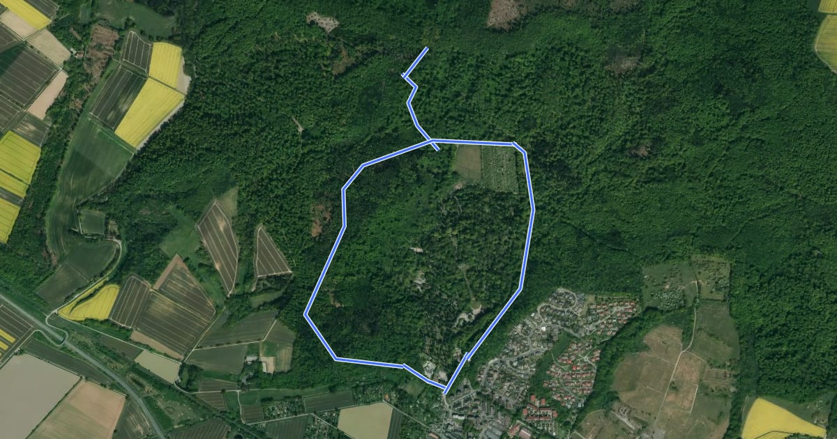 Маршрут HM8 Rundweg Wehl на спутниковом снимке