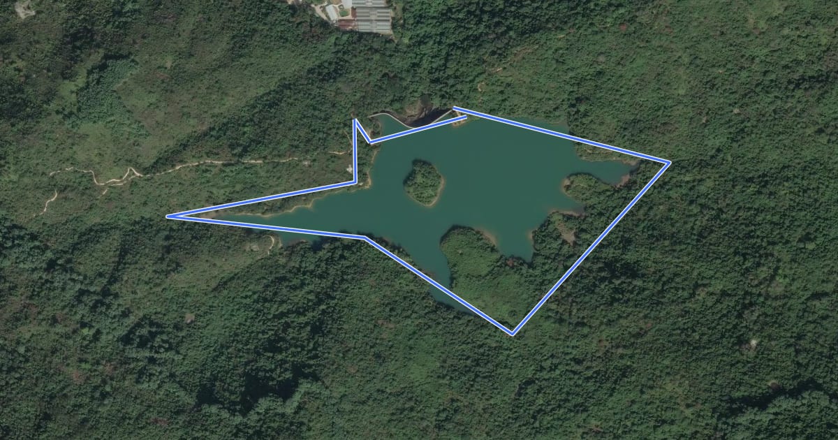 Маршрут Ho Pui Reservoir Family Walk на спутниковом снимке