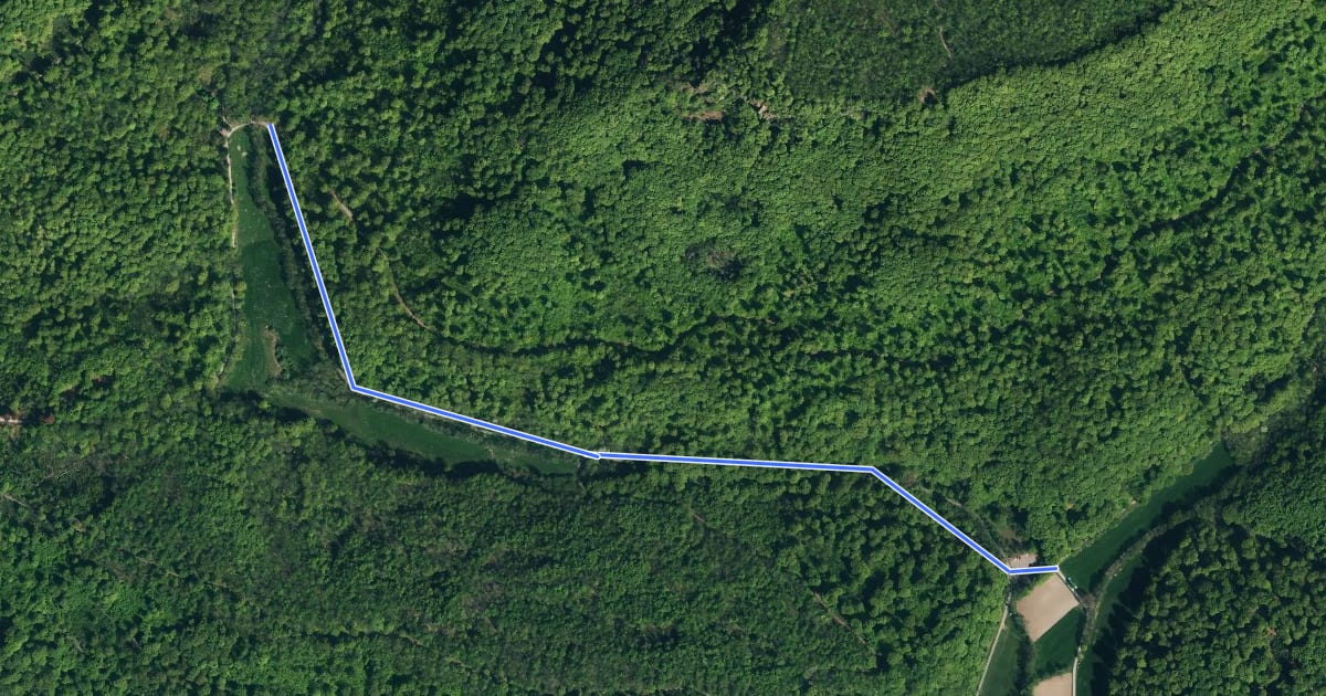 Маршрут HO15 - Blutbachtal-Route на спутниковом снимке